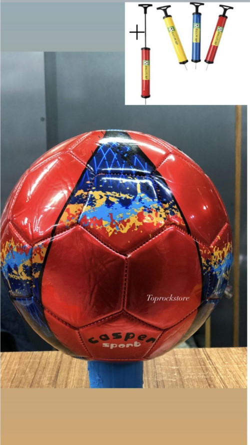 Toprockstore Parlak Dikişli Futbol Topu 5 Numara Ve Şişirme Pompası