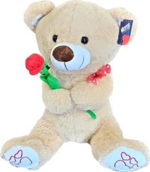 Toprockstore Peluş Gül Tutan Ayı 45 Cm