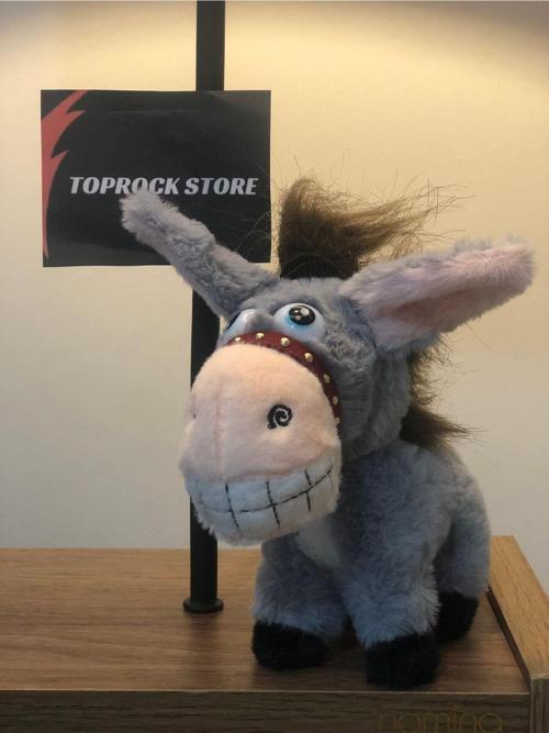 Toprockstore Sevimli Eşek Peluş Oyuncak Gülen Şaşkın Hediyelik Oyuncak Anahtarlık Uyku Arkadaşı 15 Cm