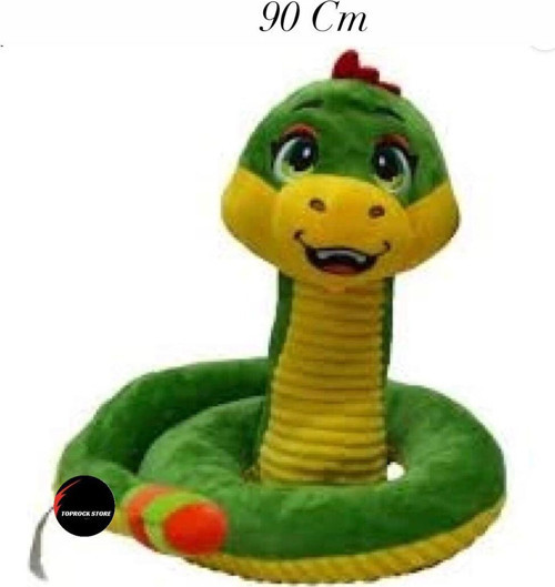 Toprockstore Sevimli Yılan Peluş Oyuncak Yastık Boyunluk Dev Boy 90 Cm