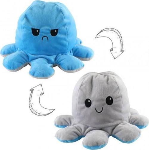 Toprockstore Mod Değiştiren Ahtapot Peluş Yastık Mavi