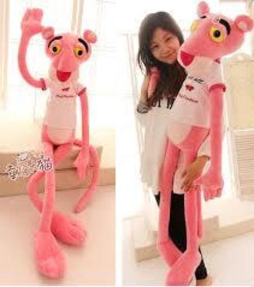 Toprockstore Uyku Arkadaşım Pembe Panter Peluş 100 Cm