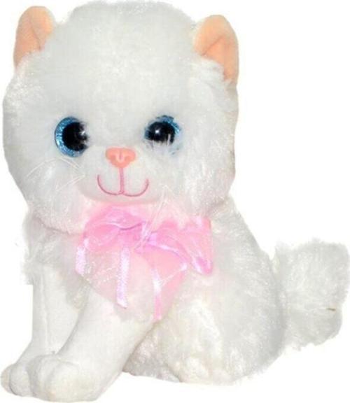 Toprockstore Sesli Kedi Miyavlayan Peluş 30 Cm