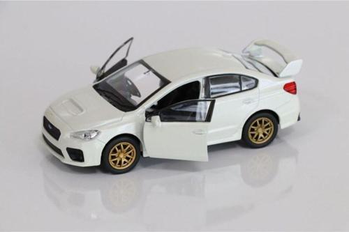 Lisanslı Subaru Wrz Stı Çek Bırak Model Metal Araba (1:34) (Renk Belirtiniz)