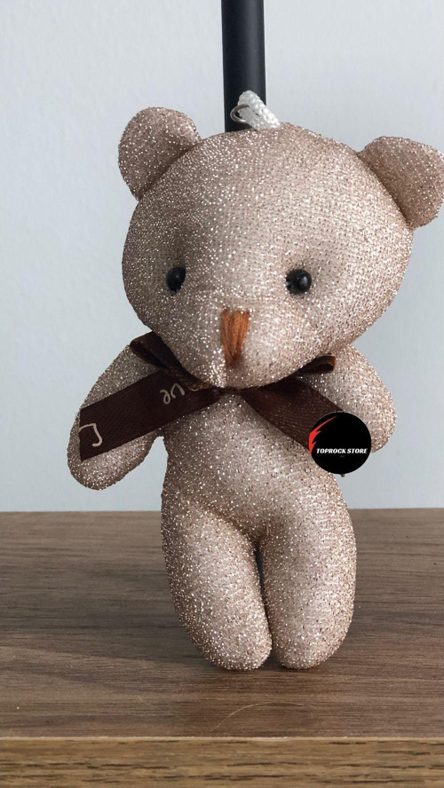 Toprockstore Sevimli Ayıcık Peluş Oyuncak Anahtarlık Uyku Arkadaşı Hediyelik 12 Cm