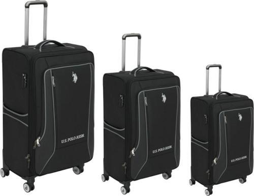 PLVLZ24020 Kumaş Valiz 3Lü Set Siyah