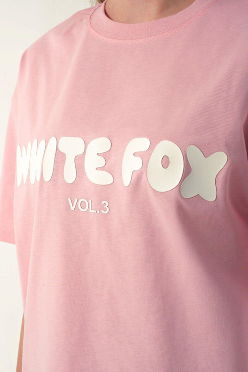 Kadın %100 Pamuk Tişört Yüksek Rubber Baskı Rahat Ve Şık Tasarım