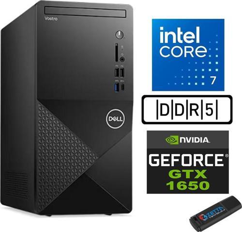 Vostro 3030 mt Intel Core I7 12700 32GB Ddr5 1tb SSD Windows 11 Home Nvidia Nvidia GTX1650-4GB Masaüstü Bilgisayar N3030I7GTX1650H18 + Zetta USB Bellek