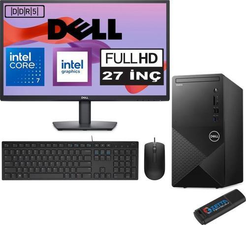 Vostro 3030 mt Intel Core I7 12700 48GB Ddr5 512GB SSD 27" Fhd Windows 11 Home Intel® UHD Graphics 730 Masaüstü Bilgisayar 27N3030I7EMEAH22 + Zetta USB Bellek