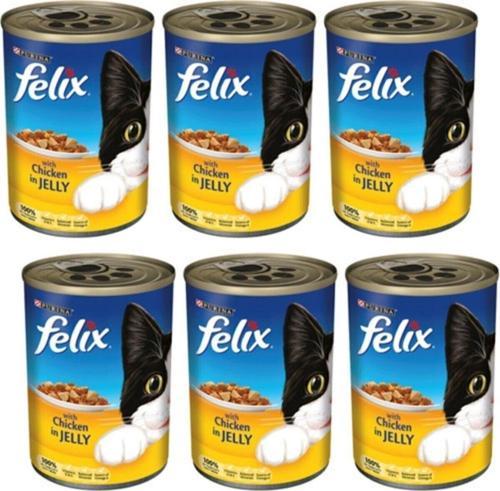 Felıx Tavuklu Konserve Yetişkin Kedi Maması 6 X 400 Gr