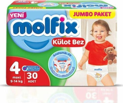 4 Beden Maxi Külot Bez 30 Adet