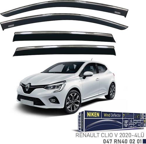 Renault Clio 5 Kromlu Cam Rüzgarlığı Niken 2020+ sonrası uyumlu