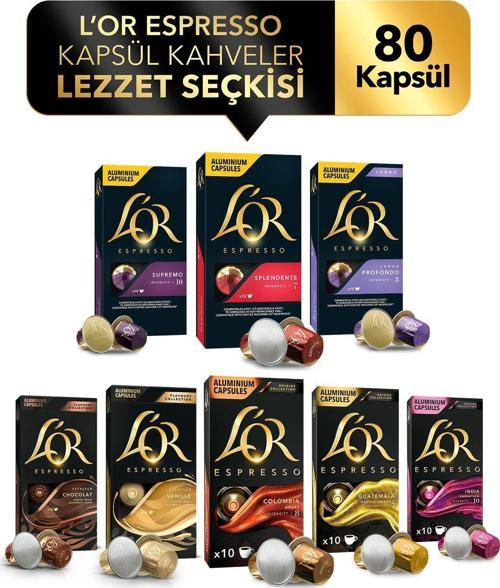 Nespresso Uyumlu Kapsül Kahve Lezzet Seçkisi 80 Adet