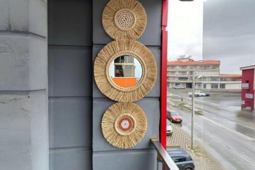  Dekoratif Aynalı Duvar Süsü 3'lü Set