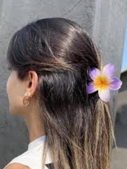 Lotus Çiçeği Mandal Toka MOR 