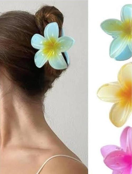 Mavi Çiçek (LOTUS) Saç Tokası Kadın 