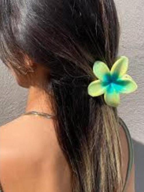 TOKA Lotus Çiçeği Mandal Toka YEŞİL MAVİ 