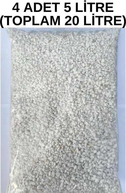 4 Adet 5 Lt Tarım Perliti Köklendirici Perlit (Toplam 20 Litre) Drenaj Düzenleyici Premium Kalite