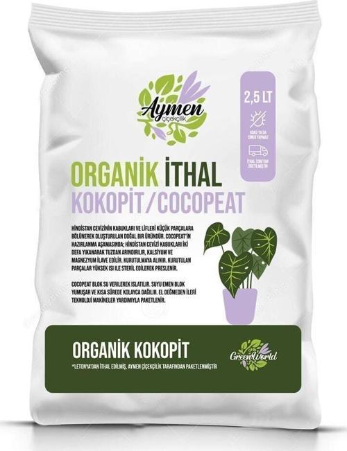 Özel Karışımlı Cocopeat Ponza Katkılı 2,5 Litre Iç Dış Mekan Bitki Yetiştirme Toprağı - Kokopit
