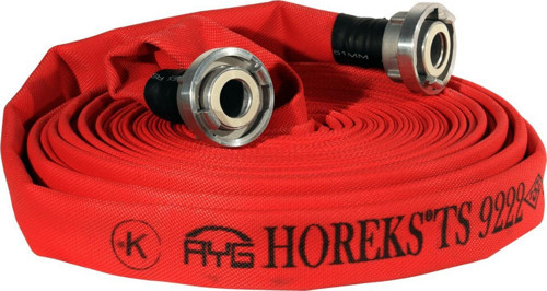 2½" İÇİ KAUÇUK DIŞI PU KAPLI KIRMIZI 25 METRE YANGIN HORTUMU TS 9222 SERTİFİKALI TdrTR