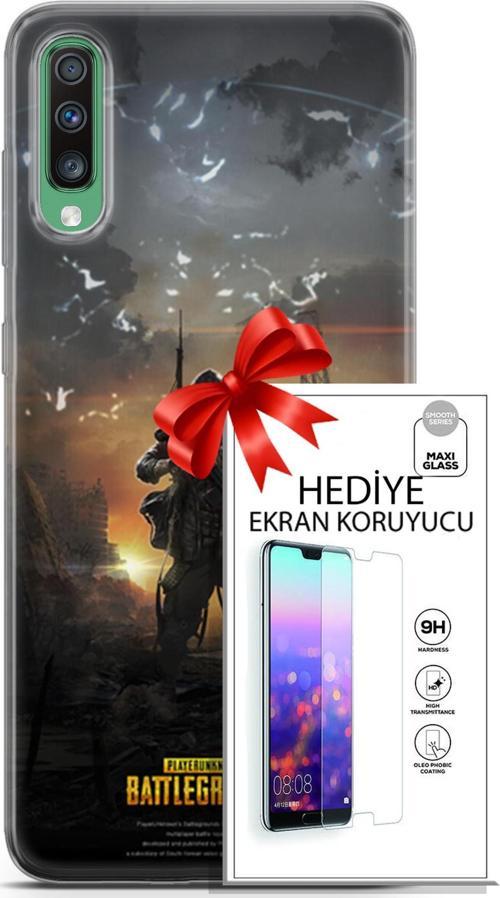 Samsung Galaxy A50 Kılıf Orijinal Seri Pubg 23 Playerunknown'S Telefon Kabı Ve Ekran Koruyucu