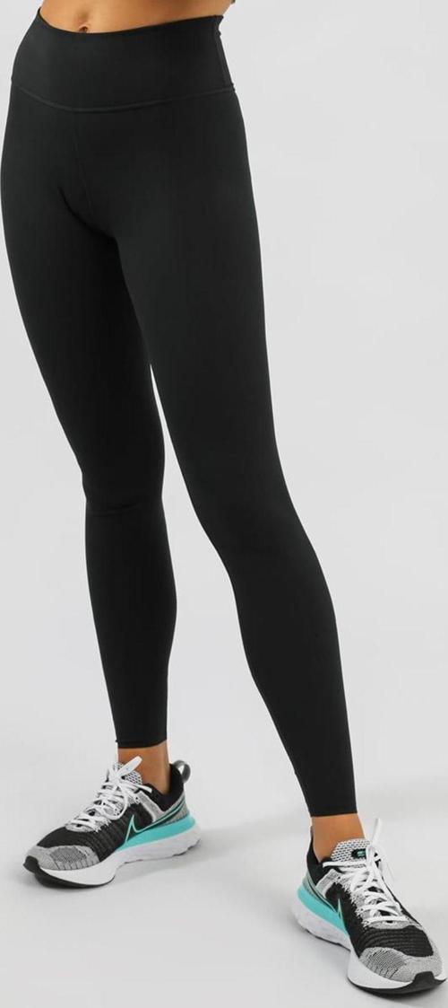 Dri Fit One Luxe Full Length Leggins Women's Tigh Fit 3 Cepli Toparlayıcı Siyah Tayt