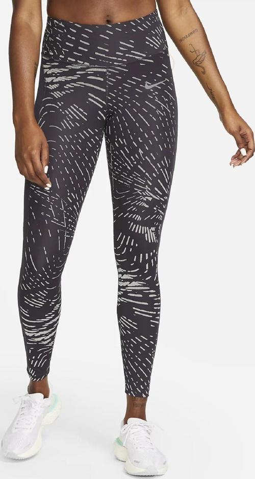 Fast Dri Fit Running Reflective Reflektörlü Toparlayıcı Siyah Tayt