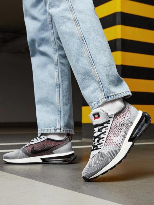 Air Max Flyknit Racer Örgü Saya Gri Yürüyüş Koşu Ayakkabısı