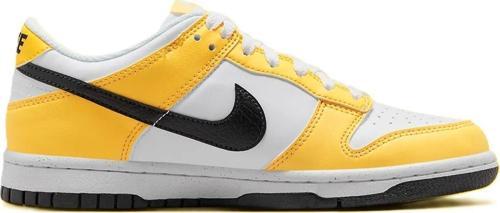 Dunk Low NN GS Leather Unisex Sneaker Hakiki Deri Beyaz Sarı Günlük Spor Ayakkabı