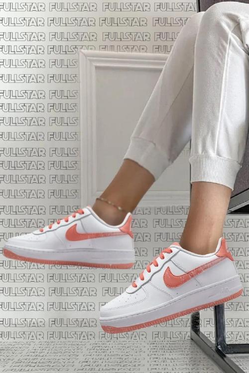 Air Force 1 Lw8 Eroded Swoosh White Sneaker Günlük Pudra Beyaz Spor Ayakkabı