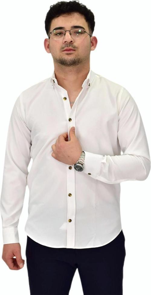 Erkek Likralı Spor Silim Fit Gömlek BGL-ST04326