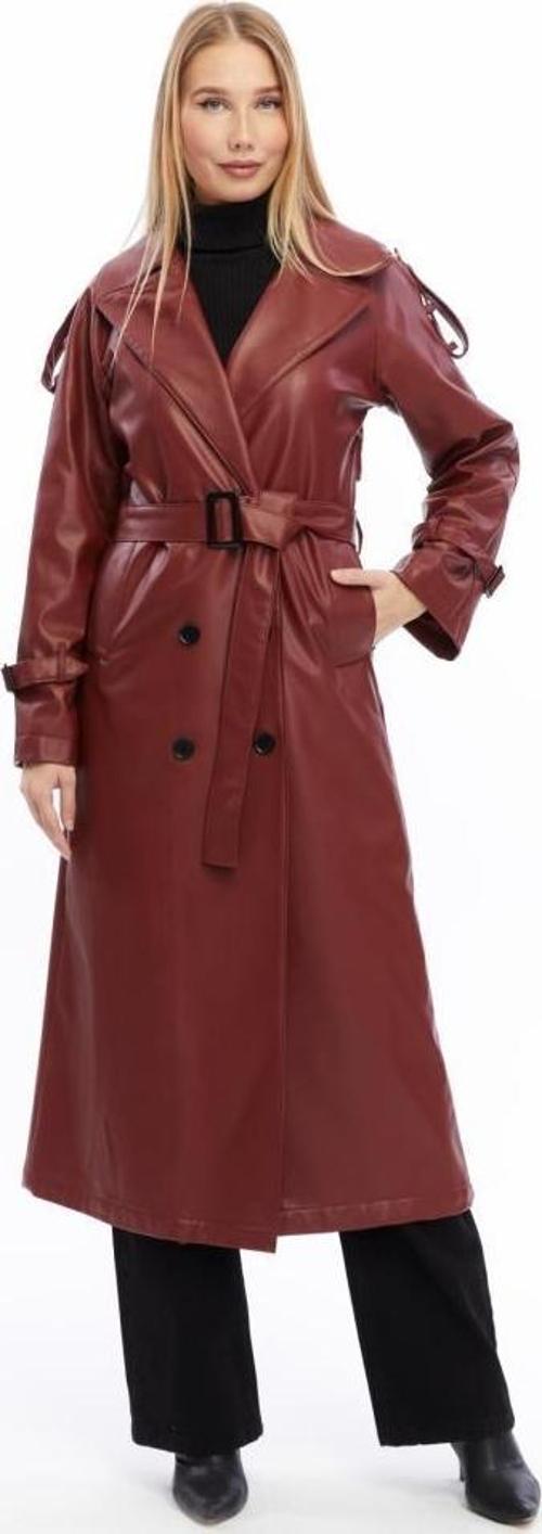 Deri Kadın Trençkot