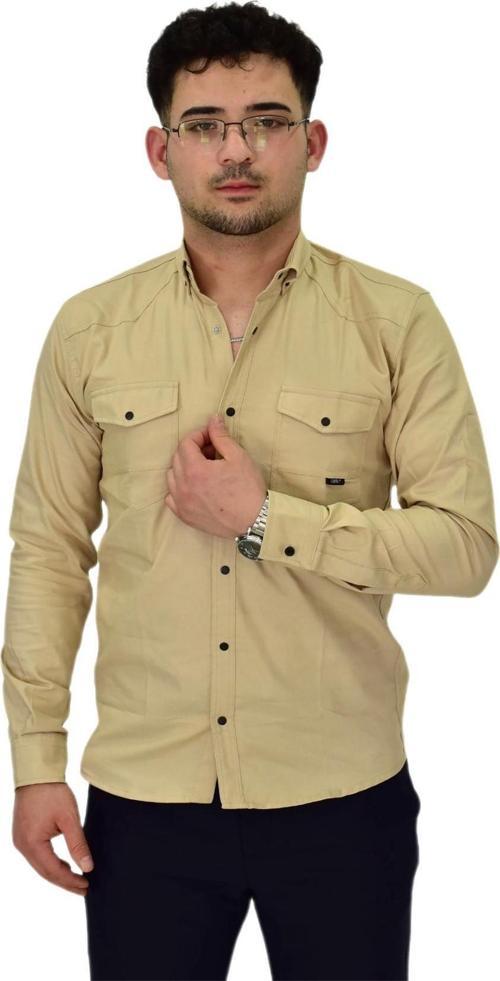 Erkek Spor Likralı Gömlek BGL-ST04343