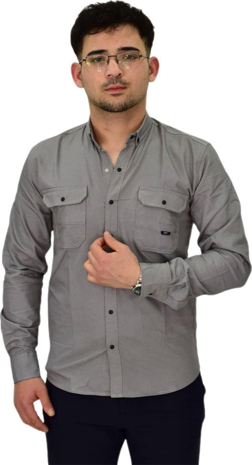 Erkek Spor Likralı Gömlek BGL-ST04343