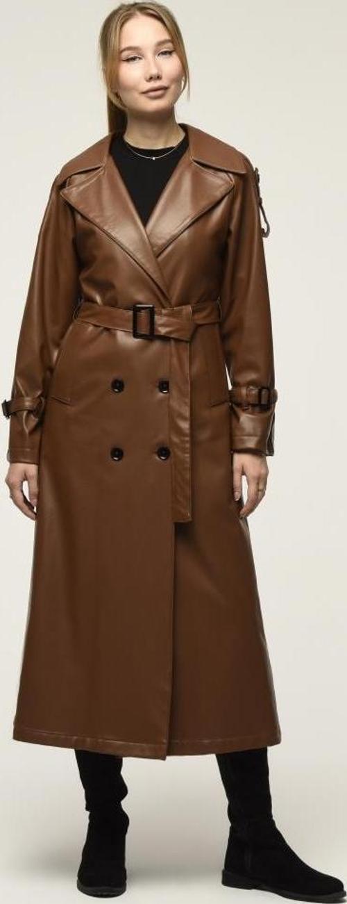 Deri Kadın Trençkot