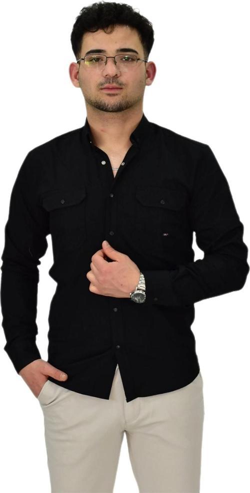 Erkek Spor Likralı Gömlek BGL-ST04343