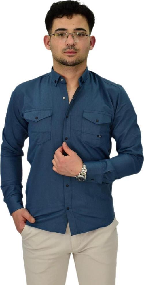 Erkek Spor Likralı Gömlek BGL-ST04343