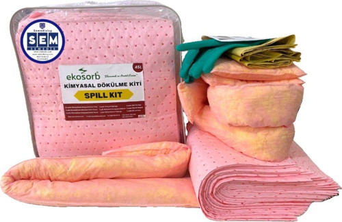 - Kimyasal Dökülme Kiti 45 Litre Pembe