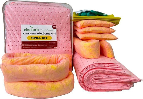 Kimyasal Dökülme Kiti 55 Litre Pembe