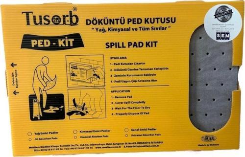 - Semedis Döküntü Ped Kutusu Ped-Kit (Genel Emici) 20'Li Kutu 40X25 Cm