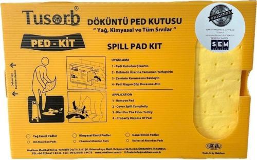- Semedis Döküntü Ped Kutusu Ped-Kit (Kimyasal Emici) 20'Li Kutu 40X25 Cm