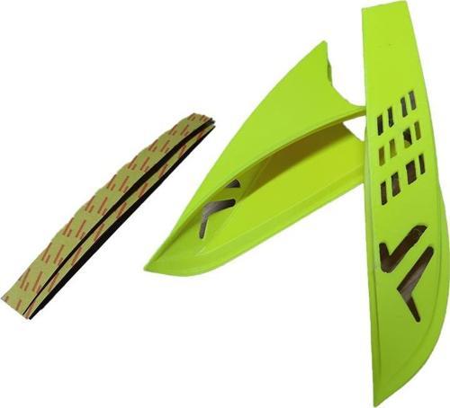 Kask Boynuzu Neon Sarı Yarışçı Tipi