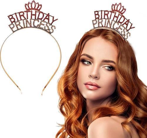 Birthday Princess Kristal Taç – Rose Gold Kaplama