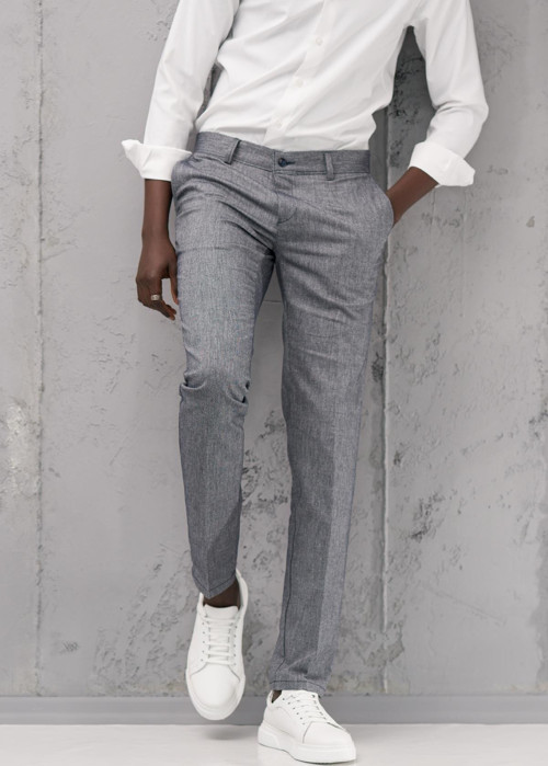 Slimfit Pamuklu Yan Cep Yazlık Gabardin Pantolon