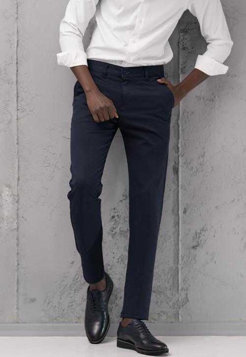 Slimfit Pamuklu Likralı Esnek Mevsimlik Kumaş Pantolon