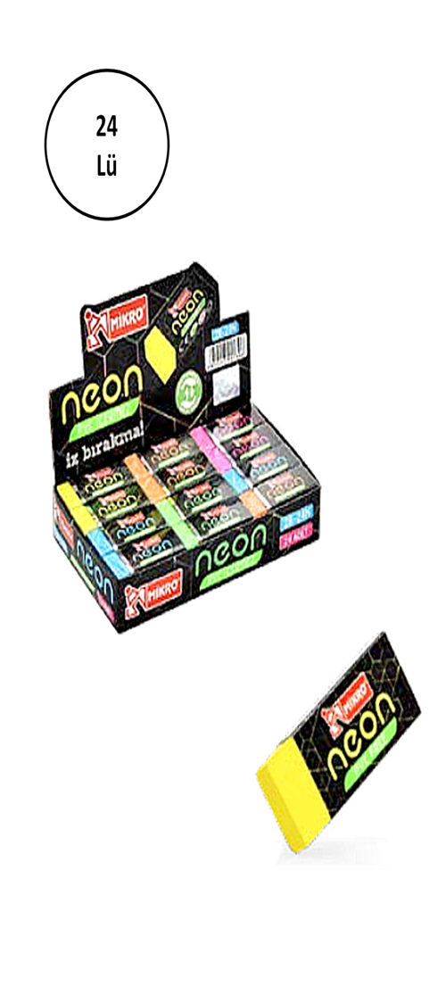 2B-24N Neon Soft Silgi 24'lü Paket