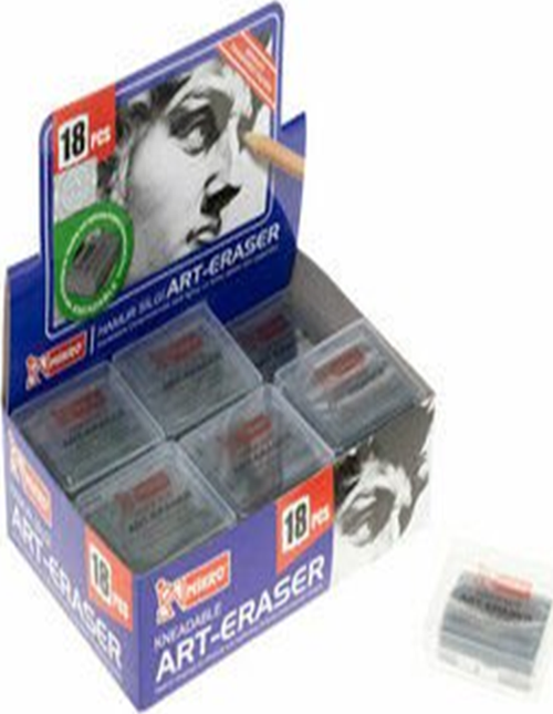 Hamur Silgi Gri Plastik Kutulu 18'li