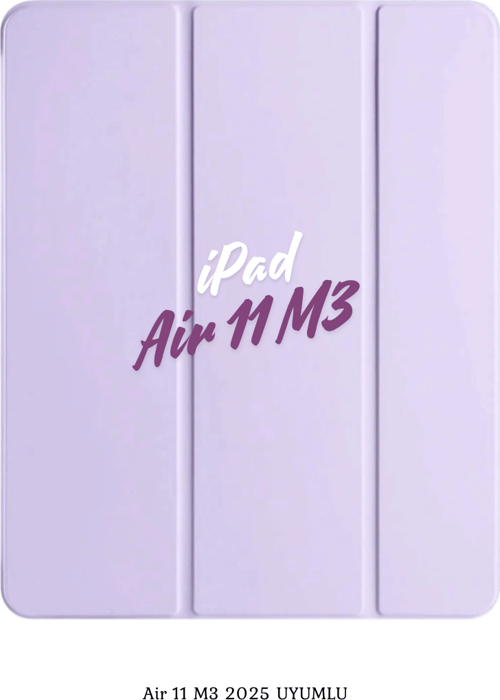 iPad Air 11 2025 M3 Çip Uyumlu Katlanabilir Standlı Smart Cover Fuchsia Tablet Kılıfı