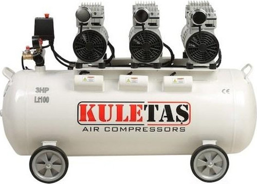 3 Hp 8 Bar Süper Sessiz + Yağsız Kompresör 100 L