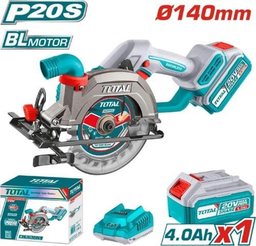 Li-ion Akülü Daire Testere 20 V 4.0 Ah 140 MM TSLI14021